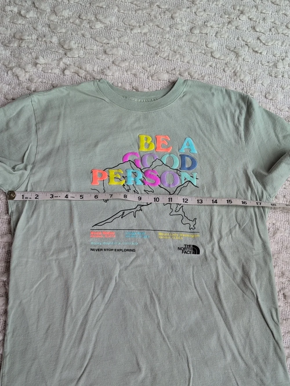 The North Face Kids' Gray Long Sleeve Short Sleeve UPF Tee Be A Good Person